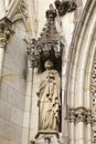 Beautiful stone statues of the Cathedral-Church of Bilbao dedicated to St James Apostle