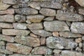 Beautiful stone wall, hand-made and very old Royalty Free Stock Photo