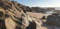 Beautiful stones on the beach