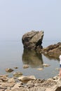 Century-old stones in Lake Baikal Royalty Free Stock Photo