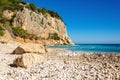 Beautiful stony beach, Golfo di Orosei, Sardinia, Italy Royalty Free Stock Photo