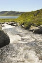 Beautiful StorebottÃÂ¥ne river by the vavatn lake, Hemsedal, Buskerud, Norway Royalty Free Stock Photo