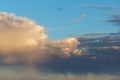 Beautiful stormy cumulus clouds in the sky, background Royalty Free Stock Photo