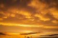Beautiful stormy sunset sky. Abstract cloudy sunrise sky Royalty Free Stock Photo