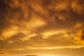 Beautiful stormy sunset sky. Royalty Free Stock Photo