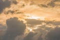 Beautiful stormy sunset sky. Cloudy abstract background Royalty Free Stock Photo