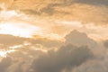 Beautiful stormy sunset sky. Cloudy abstract background Royalty Free Stock Photo