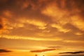 Beautiful stormy sunset sky. Cloudy abstract background. Royalty Free Stock Photo