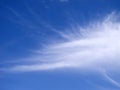 Beautiful and strange white cloud on deep blue sky Royalty Free Stock Photo