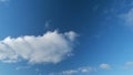 Beautiful stratocumulus clouds. Daytime sky with clouds. Clouds in a blue sky. Timelapse.