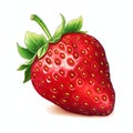 beautiful Strawberry watercolor clipart illustration