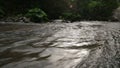 Amazing mountain Chvizepse river stream bend in autumn, Medoveevka , Caucasus