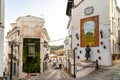 Beautiful street of Andalusian city Alora. Situated in province of Malaga Royalty Free Stock Photo