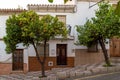 Beautiful street of Andalusian city Alora. Situated in province of Malaga Royalty Free Stock Photo