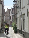 Beautiful street in Brugge Royalty Free Stock Photo