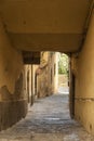 Beautiful street of captivating medieval town of Cortona in Tuscany, Italy. Royalty Free Stock Photo