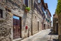 Beautiful street of Cortona, Tuscany Royalty Free Stock Photo