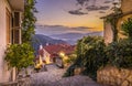 Beautiful street in Delphi Royalty Free Stock Photo