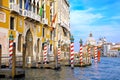 Beautiful street,Grand Canal in Venice, Italy