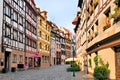 Street of half timbered houses in the Old Town of Nuremberg, Germany