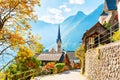 Hallstatt village in Austrian Alps Royalty Free Stock Photo