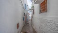 01_Beautiful street in the Kasbah Oudaya, Rabat, Morocco. Royalty Free Stock Photo