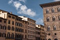 Beautiful street in the old town of Florence, Italy Royalty Free Stock Photo