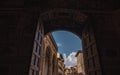 Beautiful street in the old town of Florence, Italy Royalty Free Stock Photo