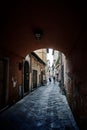 Beautiful old street in Florence Tuscany, Italy Royalty Free Stock Photo