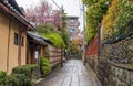 Beautiful street in the old town of Higashiyama district, Kyoto