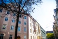 Beautiful street in the old town with renovated old town houses