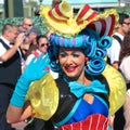 A beautiful street performer at Disneyworld Royalty Free Stock Photo