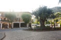 Beautiful street in Valldemossa, famous old mediterranean village of Majorca Spain. Royalty Free Stock Photo