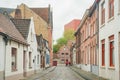 Beautiful street view of the Brugge city Royalty Free Stock Photo