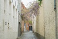 Beautiful street view of the Brugge city Royalty Free Stock Photo