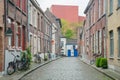 Beautiful street view of the Brugge city