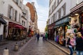 Beautiful streets around Montmartre in Paris France Royalty Free Stock Photo