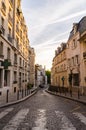 Beautiful streets around Montmartre in Paris France Royalty Free Stock Photo