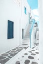 The beautiful streets of Mykonos, Greece Royalty Free Stock Photo