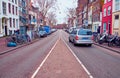 Beautiful streets of the old city. HAGUE, NETHERLANDS Royalty Free Stock Photo