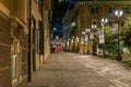 The beautiful streets of Rieti, Italy, for holidays