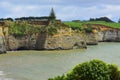 Beautiful stretch of White Cliffs along North Taranaki Bight in New Zealand