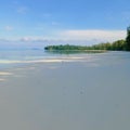 Beautiful Stretch of white sand from southeast maluku