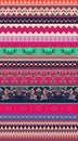 Beautiful striped ornamental background. Floral seamless ethnic pattern