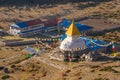 Beautiful stupa at Dingboche village, Everest region, Nepal Royalty Free Stock Photo