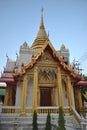 Beautiful stupa in Wat Samien Nari Temple in bangkok Thailand Royalty Free Stock Photo