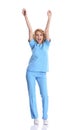 Beautiful successful nurse doctor - Healthcare workers Royalty Free Stock Photo