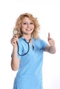 Beautiful successful nurse doctor - Healthcare workers Royalty Free Stock Photo