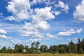 Beautiful summer blue cloudy sky Royalty Free Stock Photo