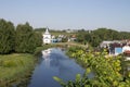 Summer city landscape in Suzdal Russia